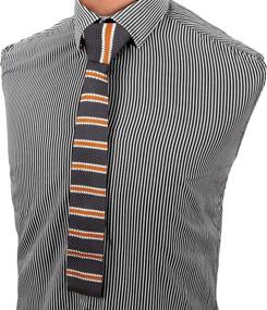 img 3 attached to Stylish and Trendy: DAE1064 Checkers Skinny Neckties for Boys - Dan Smith Accessories