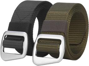 img 4 attached to 🎩 Tactical Military Non-Slip Men's Accessory: ANDY GRADE Belts