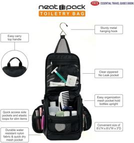 img 1 attached to Compact Hanging Toiletry Organizer Resistant Tools & Accessories for Bags & Cases