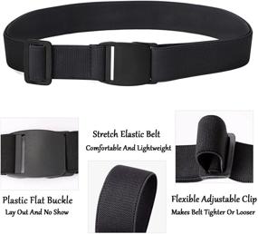 img 3 attached to 💁 JASGOOD Women's Elastic Adjustable No Show Web Belt - Comfortable and Invisible Belt for Women or Men