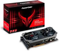 🔥 графическая карта powercolor red devil amd radeon rx 6600 xt для игрового компьютера с 8 гб памяти gddr6, amd rdna 2 и hdmi 2.1. логотип