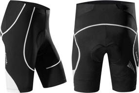 img 3 attached to 🚴 Men's Santic Padded Cycling Shorts for Enhanced Bike Riding Performance - Bicycle Pants, Biking Attire, and Cycle Wear Tights