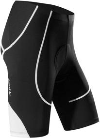 img 4 attached to 🚴 Men's Santic Padded Cycling Shorts for Enhanced Bike Riding Performance - Bicycle Pants, Biking Attire, and Cycle Wear Tights