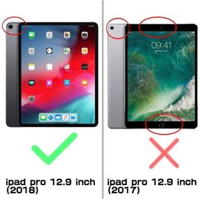 img 3 attached to 📱 i-Blason Case for iPad Pro 12.9 Inch (3rd Gen 2018) - Protective Clear Halo V2.0 Case with Pencil Holder - Compatible with Smart Keyboard & Smart Folio