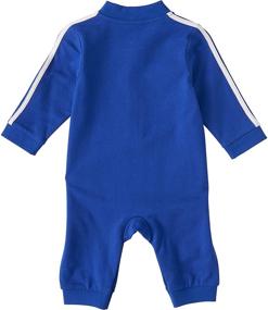 img 4 attached to Adorable adidas Baby Girls' Long Sleeve Printed French Terry Coveralls - with Convenient Zip Front