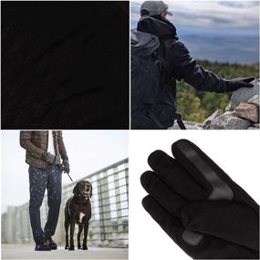 img 1 attached to 🧤 SmartDRI Technology Isotoner Men's Touchscreen Weather Accessories