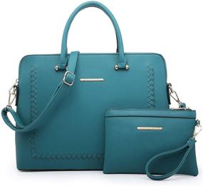 img 4 attached to Dasein Leather Handbags: Chic Shoulder Satchel for Women with Wallets