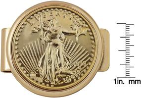 img 2 attached to 💰 Opulent Gold Tone Coin Money Clip: Secure and Stylish