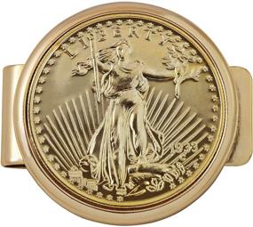 img 4 attached to 💰 Opulent Gold Tone Coin Money Clip: Secure and Stylish