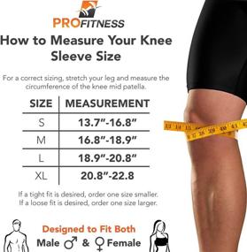 img 1 attached to 🩺 ProFitness Bamboo Fabric Knee Sleeves: Effective Relief for Joint Pain, Arthritis & Post Surgery Recovery – Ideal for Running & Pain Management