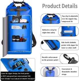 img 2 attached to IDRYBAG Waterproof Backpack Floating Dry Bag – 20L/30L, Roll Top for Dry Gear – Ideal for Kayaking, Boating, Rafting, Swimming, Hiking, Camping, Travel, Beach