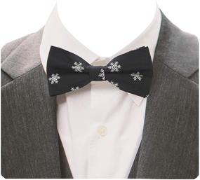 img 1 attached to 🎄 GUSLESON Christmas Bowties Festival 0529 4P1 - Elevate Your Holiday Style with Festive Bowties!