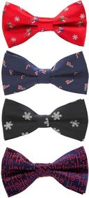 img 4 attached to 🎄 GUSLESON Christmas Bowties Festival 0529 4P1 - Elevate Your Holiday Style with Festive Bowties!