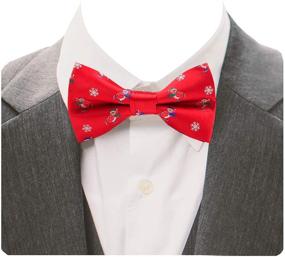img 3 attached to 🎄 GUSLESON Christmas Bowties Festival 0529 4P1 - Elevate Your Holiday Style with Festive Bowties!