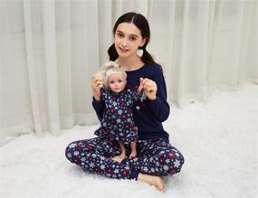 img 2 attached to 🎄 Complete Family Christmas Pajamas Matching Set with Cotton PJS for Adult, Kids, Baby, Pet Dog and Doll