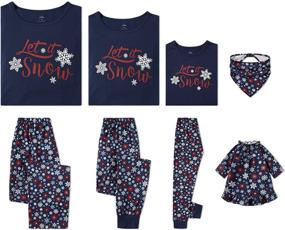 img 4 attached to 🎄 Complete Family Christmas Pajamas Matching Set with Cotton PJS for Adult, Kids, Baby, Pet Dog and Doll