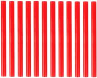 🔴 vibrant and versatile: huihuibao 12 pcs colored hot glue sticks for diy art craft - red, 7 x 100mm logo