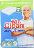 mr. clean magic eraser foaming bath 🧽 scrubber - 4pk: powerful cleaning for your bathroom logo