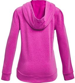 img 1 attached to 👚 Comfortable and Stylish: Under Armour Girls' Rival Terry Hoodie for Active Days