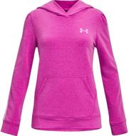 👚 comfortable and stylish: under armour girls' rival terry hoodie for active days logo