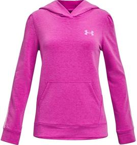 img 2 attached to 👚 Comfortable and Stylish: Under Armour Girls' Rival Terry Hoodie for Active Days