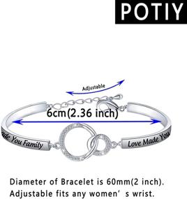 img 3 attached to 🤝 Daughter in Law Bracelet: Marriage Made You Family, Love Made You My Daughter - Perfect Gift for Daughter in Law