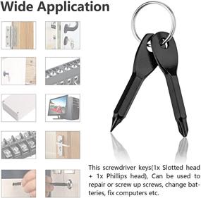 img 3 attached to Компактный инструмент EDC: отвертка на карабине для использования на открытом воздухе