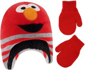 img 4 attached to 🧤 Warm Up with Sesame Street: Boys' Winter Toddler Mittens - Essential Cold Weather Accessories!