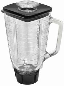 img 1 attached to 🔋 Brentwood P-OST722 Replacement Glass Jar Set, Compatible with Oster Blender, 0.33 Gallon Capacity