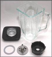 🔋 brentwood p-ost722 replacement glass jar set, compatible with oster blender, 0.33 gallon capacity logo
