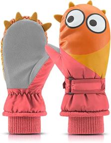 img 4 attached to 🧤 BIERDORF Boys' Waterproof Velvet Mittens - Non-Slip Cold Weather Accessories