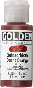 img 1 attached to Акриловая краска Golden Fluid Acrylic Paint Ounce Quinacridone Painting, Drawing & Art Supplies