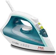 🔵 t-fal ecomaster steam iron - 1400w eco-friendly with steam trigger and ceramic soleplate - azure blue - fv1742u0 logo