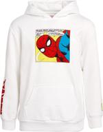 👕 marvel avengers hoodie sweatshirt for boys – captain america, spider-man, iron man (sizes 2t-18) logo
