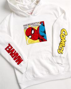 img 3 attached to 👕 Marvel Avengers Hoodie Sweatshirt for Boys – Captain America, Spider-Man, Iron Man (Sizes 2T-18)