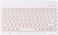🔍 ini totetype super slim portable wireless bluetooth 7-colors backlit keyboard for ipad android windows tablet - white logo