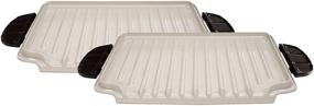 img 4 attached to Enhance Your Grilling Game with George Foreman Evolve Grill System Ceramic Grill Plates, GFP84PX