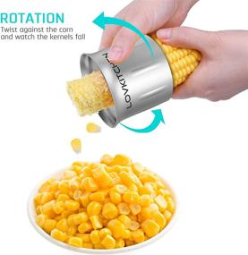 img 1 attached to LOVKITCHEN Circular Threshing Stainless Steel Corn Stripper - Efficient Cob Kerneler, Pitter, Cutter, and Remover