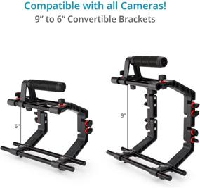 img 2 attached to 🎥 FILMCITY FC-03 DSLR Camera Cage Shoulder Mount Rig Kit with Follow Focus & Matte Box: A Comprehensive Video Support Solution for Camcorders and DSLRs