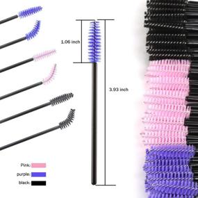 img 3 attached to 🖌️ 300-Piece Disposable Mascara Wands by Teenitor - Eyelash Brush Testers Makeup Applicators Kit for Thick or Thin, Long or Short Eye Lashes