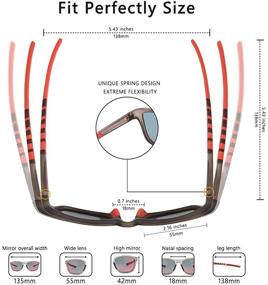 img 1 attached to Stay Ahead of the Game with JOJEN Polarized Sports Sunglasses JE001 for Men and Women".