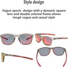 img 3 attached to Stay Ahead of the Game with JOJEN Polarized Sports Sunglasses JE001 for Men and Women".