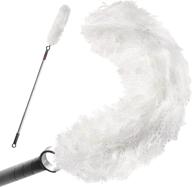 fayina premium microfiber duster with stainless steel handle - versatile, washable, and extendable up to 56 inches for home, office, dorm, and more! logo