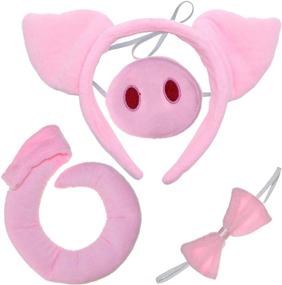 img 4 attached to 🐷 Pig Costume Accessories Kit for Skeleteen