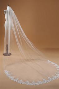 img 3 attached to Tulle Length Chiffon Wedding Bridal Women's Accessories