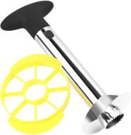 🍍 kufung kitchen pineapple corer and slicer tool - stainless steel pineapple cutter for easy core removal & slicing - quick pineapple slicer and corer tool saves time (black1) logo