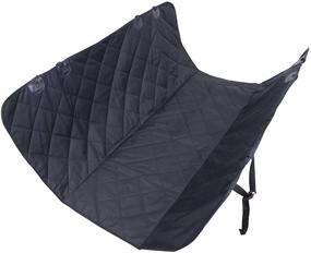 img 2 attached to 🐾 Bella Via Waterproof Pet Car Seat Cover, Non-Slip Backing with Seat Anchors for Cars, Trucks, and SUVs in Black