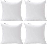 20 x 20 premium hypoallergenic polyester square form sham throw pillow inserts, 20in4p - acanva 2020 newer version, pack of 4 logo