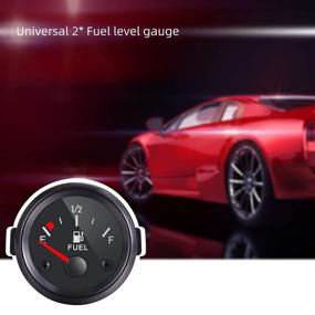 img 3 attached to 🚗 Universal Car SUV Fuel Level Gauge Meter 2 Inch - E-1/2-F Pointer - 12V by Rupse