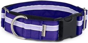 img 4 attached to 🐾 1.5" Martingale Dog Collar - Adjustable, Strong, and Comfy - Ideal for Training - Nylon - Made in USA by If It Barks